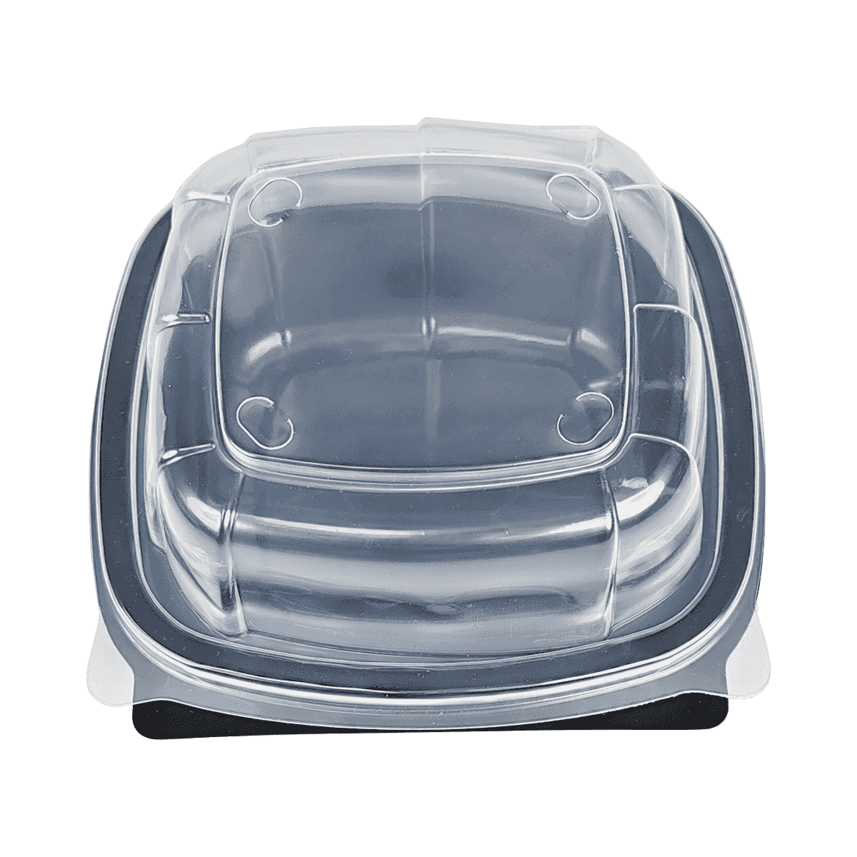 ZK-PP-037 可重復(fù)使用的黑色PP包裝容器，適用于旅行、露營、野餐